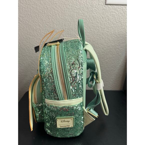 Loungefly Disney Tinker Bell Figural Winged Mini Backpack from Peter Pan New - Picture 2 of 6